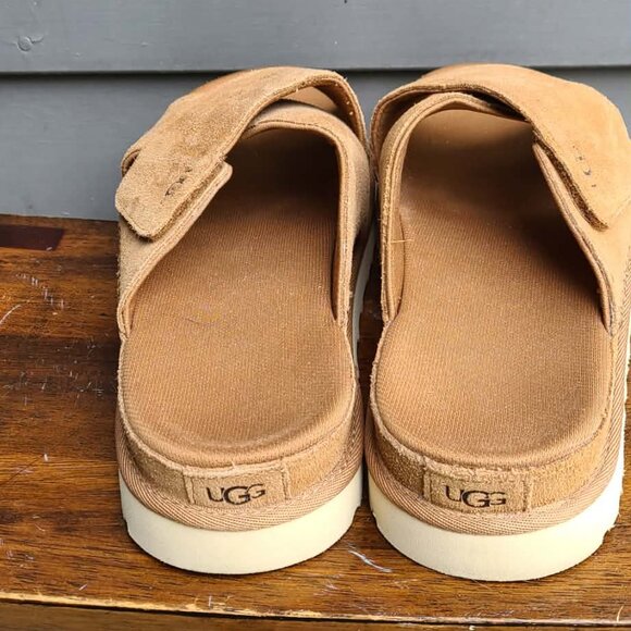 UGG Goldenstar Cross Slide size 8.5 Chestnut Suede NIB! NEW! - Picture 9 of 13